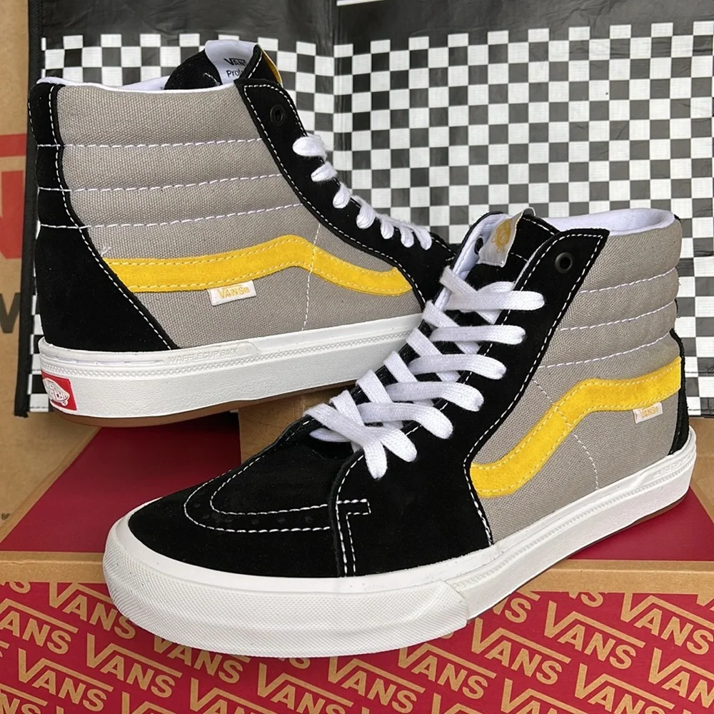 Vans BMX Sk8-Hi Black/Grey/Gold Men’s sneakers - Picture 9 of 16